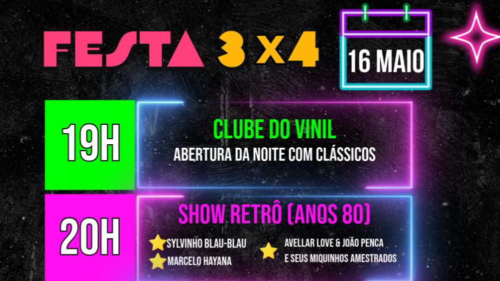 FESTA 3X4 EM SANTA TERESA